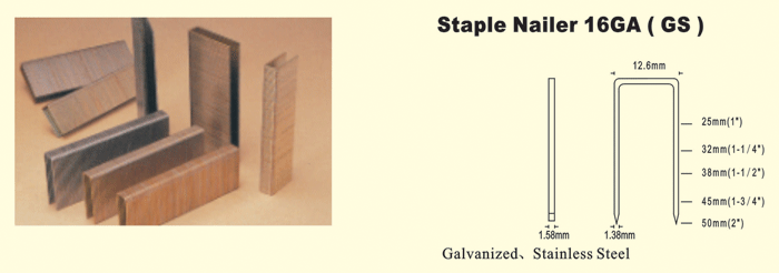 Staple Nailer 16GA (CS)